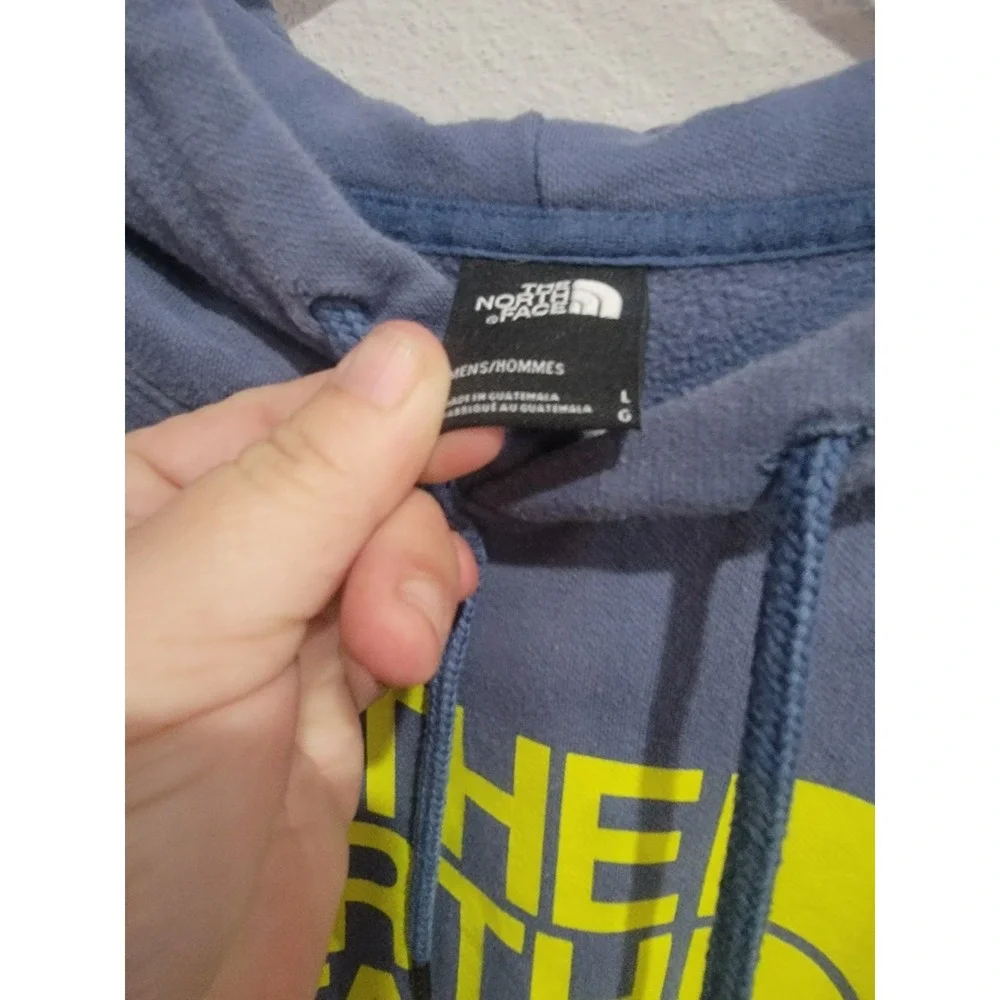 The North Face Men's Half Dome Hoodie Men's L Blue Yellow‎ Pullover